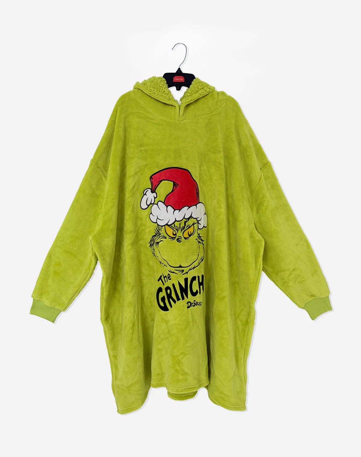 Adult Christmas Grinch Oversized Hoodie