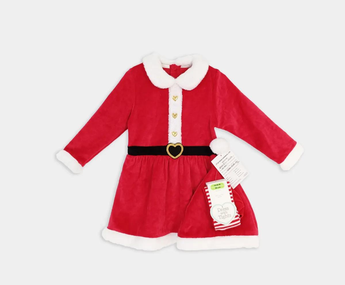 Baby Girl Santa Christmas Dress