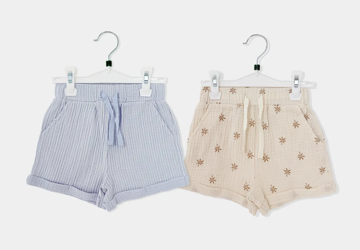 Toddler Boys Muslin Shorts