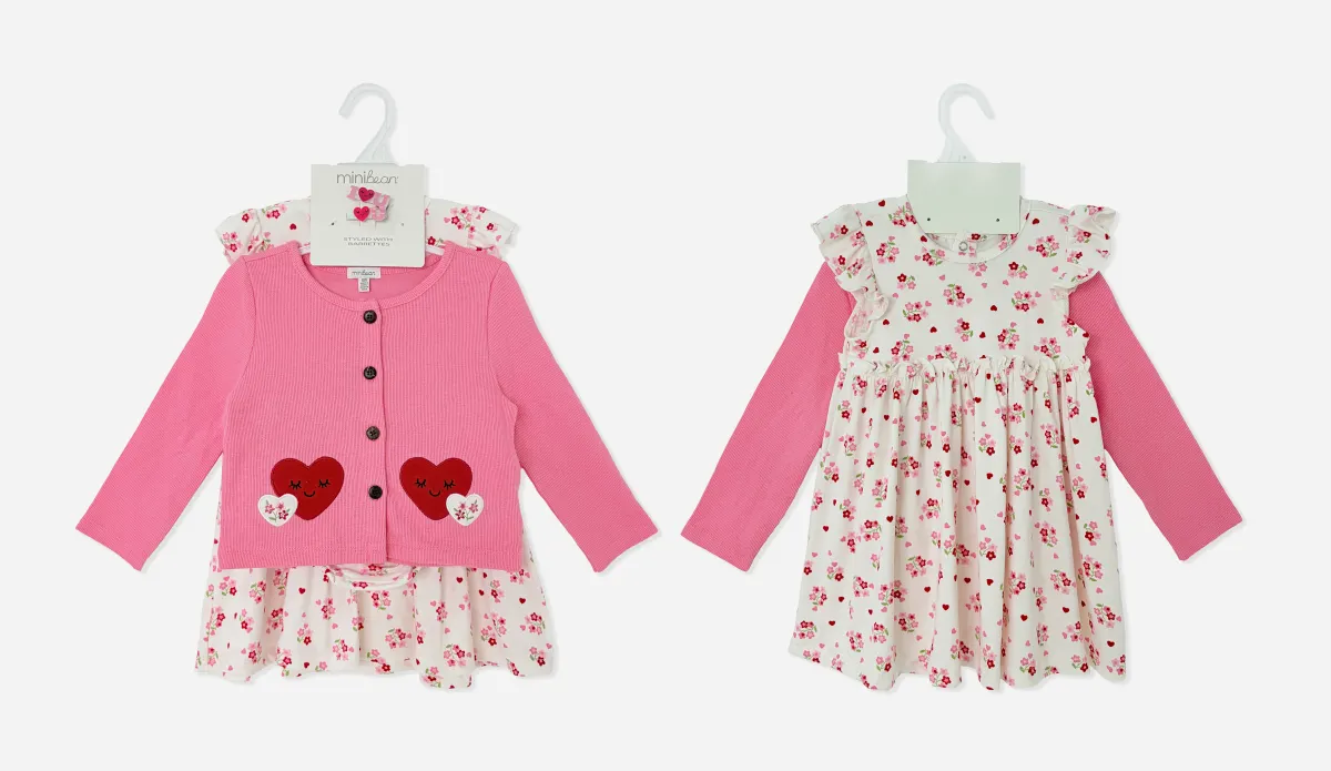 4pk Baby Girl Outfit Set