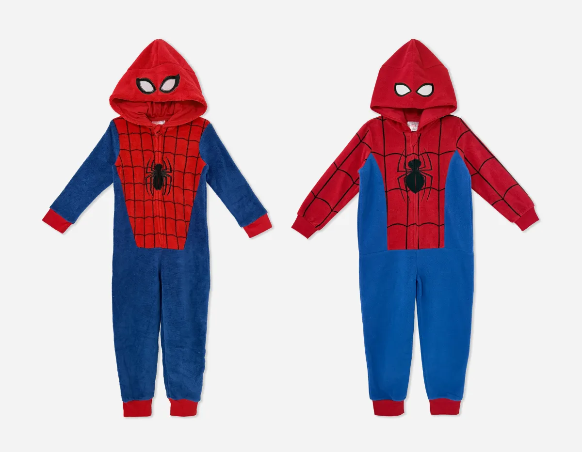 Disney Spider-Man Baby Hooded Zip Up Jumpsuit